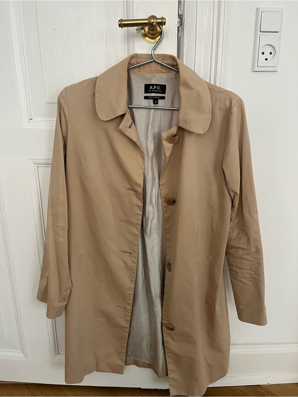 A.P.C. Beige Trench Coat